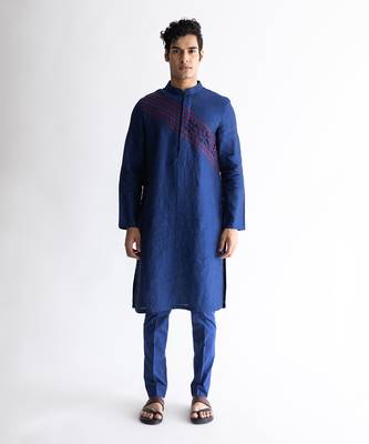 Elysian blue kurta 1