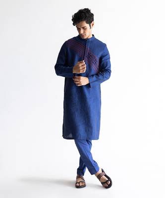 Elysian blue kurta 3