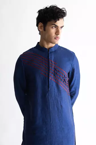Elysian blue kurta