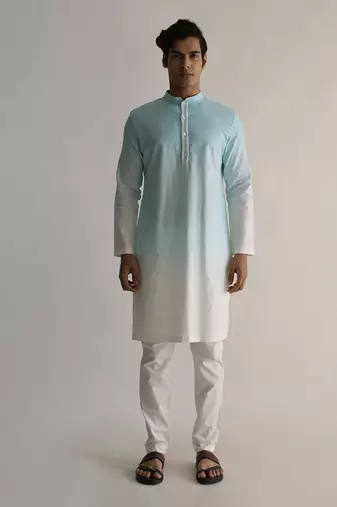 Kenn light blue jacket set