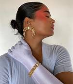 Gold amaana crystal cuff