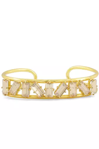 Gold amaana crystal cuff