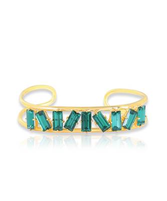 Emerald green amaana crystal cuff 4