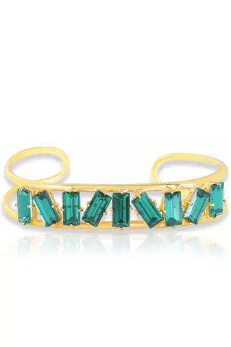 Emerald green amaana crystal cuff