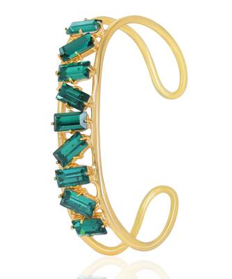 Emerald green amaana crystal cuff 5