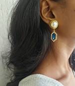 Sapphire cavi drop earrings