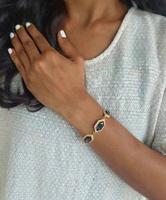 Sapphire cavi tennis bracelet 1