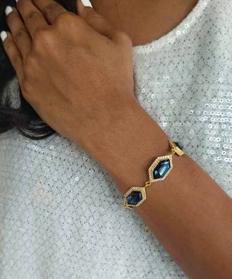 Sapphire cavi tennis bracelet 2
