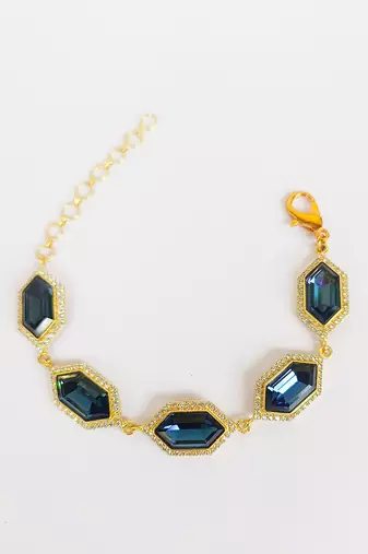 Sapphire cavi tennis bracelet