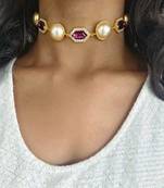 Amethyst cavi choker