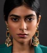 Green zahara earrings