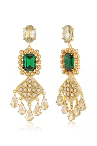 Green zahara earrings