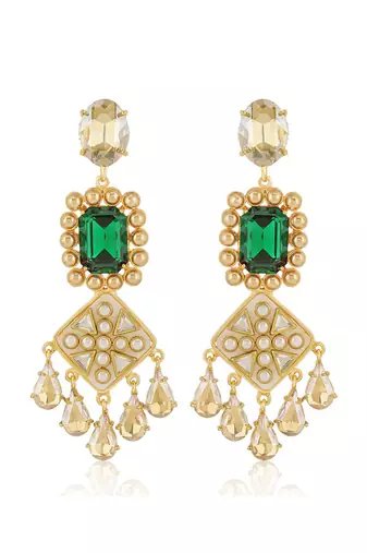 Green zahara earrings