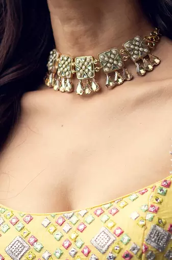 Gold viana mini choker set