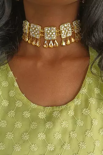 Gold viana mini choker set