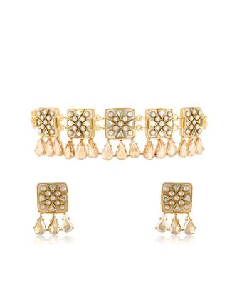 Gold viana mini choker set 4