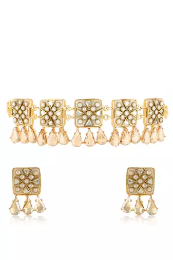 Gold viana mini choker set