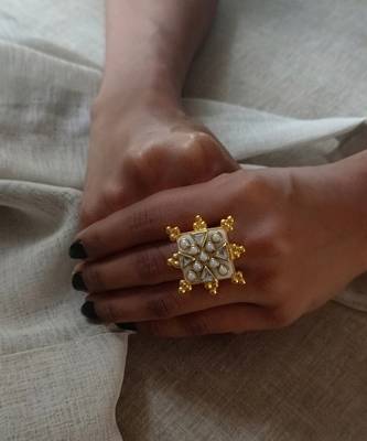 Gold viana mini ring 2