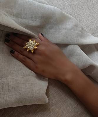 Gold viana mini ring 3