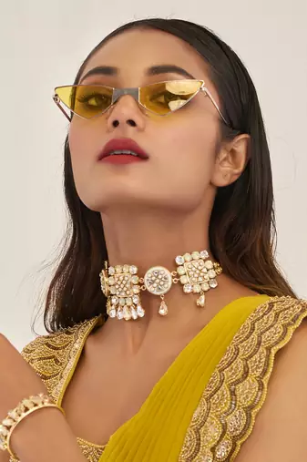 Gold veera choker