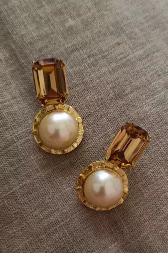 Gold tel aviv mini studs