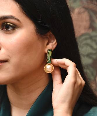 Green tel aviv maxi studs 2