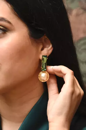 Green tel aviv maxi studs