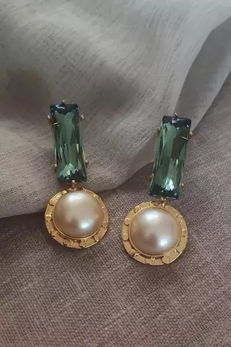 Green tel aviv maxi studs