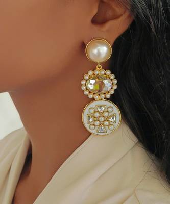 Gold sanah danglers 2