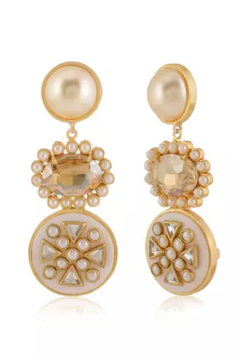 Gold sanah danglers
