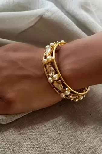 Gold samara cuff