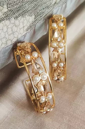 Gold samara cuff