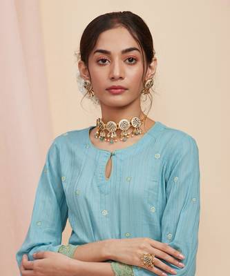 Emerald ruheen choker set 1