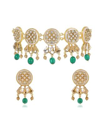 Emerald ruheen choker set 5