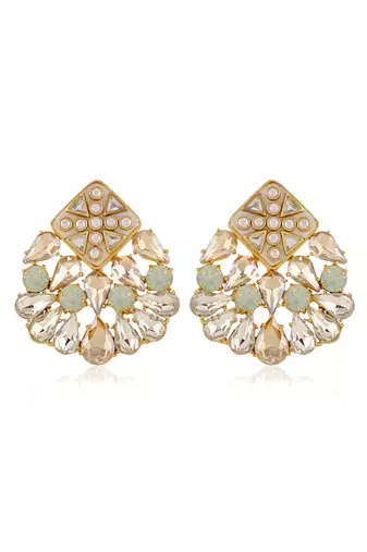Gold nivi earrings
