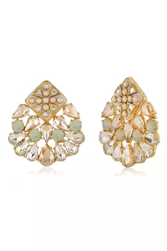 Gold nivi earrings