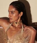 Gold charlotte choker