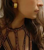 Gold cayla chunky hoops