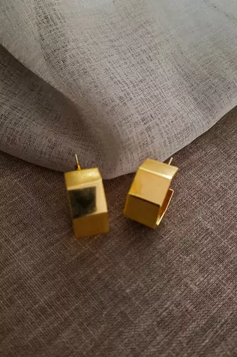Gold cayla chunky hoops