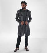 Grey spruce grey achkan set