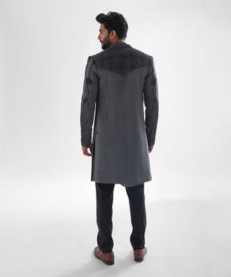 Grey spruce grey achkan set 3