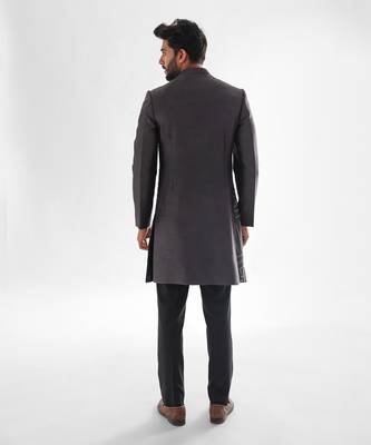 Volcanic glass grey cinereal achkan set 5