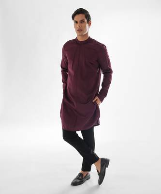 Vivid magenta forbes achkan set 3