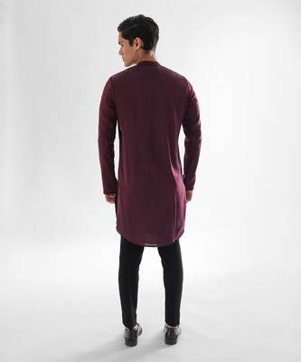 Vivid magenta forbes achkan set 4