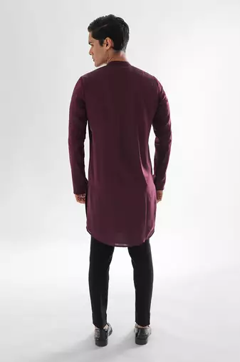Vivid magenta forbes achkan set