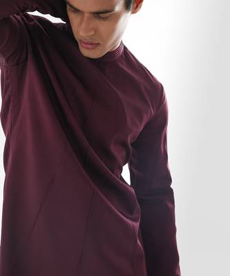 Vivid magenta forbes achkan set 5