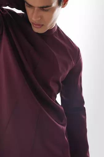 Vivid magenta forbes achkan set