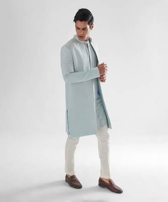 Pastel blue daydream achkan set 2