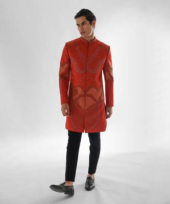 Rust pant mafiyaa achkan set 1