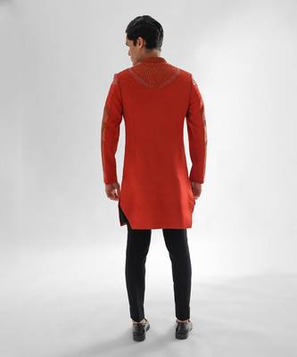 Rust pant mafiyaa achkan set 3